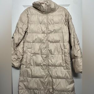 MaxMara Neutral Beige Long Puffer Coat